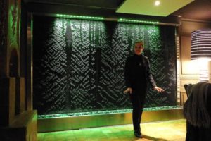 mur d'eau grappe restaurant le mas des oliviers, nantes