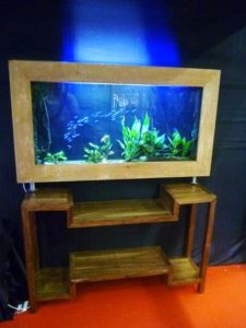 tableau aquarium posé l'O douce 140 chêne cérusé, salon , AGEN